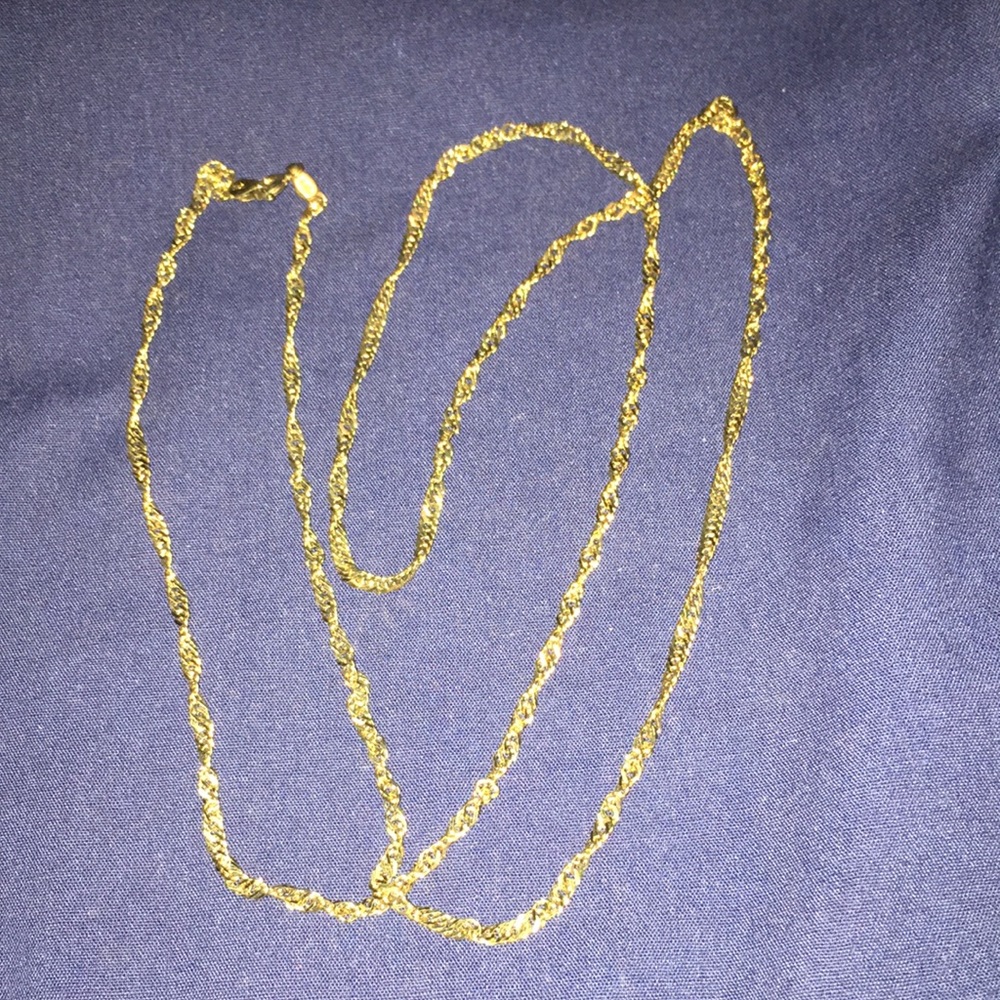 Beautiful twisted link chain- 925 India-28 inch